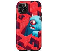 Mostro blu nel labirinto rosso Custodia per iPhone 11 Pro