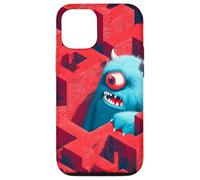 Mostro blu nel labirinto rosso Custodia per iPhone 12/12 Pro