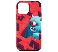Mostro blu nel labirinto rosso Custodia per iPhone 12 mini