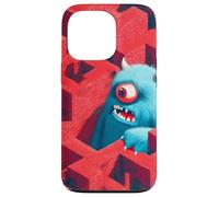 Mostro blu nel labirinto rosso Custodia per iPhone 13 Pro