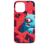 Mostro blu nel labirinto rosso Custodia per iPhone 13 Pro Max