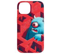 Mostro blu nel labirinto rosso Custodia per iPhone 14