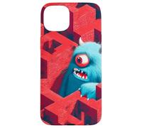 Mostro blu nel labirinto rosso Custodia per iPhone 15 Plus