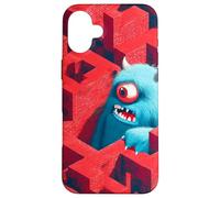 Mostro blu nel labirinto rosso Custodia per iPhone 16 Plus