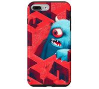Mostro blu nel labirinto rosso Custodia per iPhone 7 Plus/8 Plus