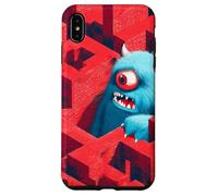 Mostro blu nel labirinto rosso Custodia per iPhone XS Max
