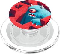 Mostro blu nel labirinto rosso PopSockets PopGrip per MagSafe