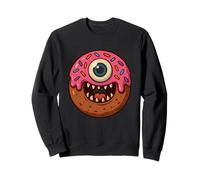 Mostro Ciambella con Occhio Halloween Felpa