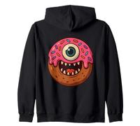 Mostro Ciambella con Occhio Halloween Felpa con Cappuccio