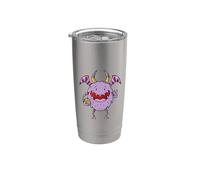 Mostro con Biscotto Bicchiere termico in acciaio inox doppia parete