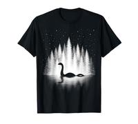 Mostro di Loch Ness in Acqua silenziosa sotto Le Stelle della Sera Maglietta