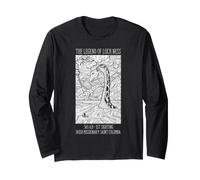 Mostro di Loch Ness, Leggenda di Nessie 565 d.C. Folklore Scozzese Maglia a Manica