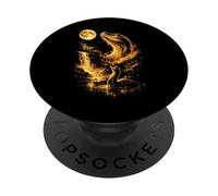 Mostro di Loch Ness Ululando Alla Luna Meme PopSockets PopGrip Adesivo