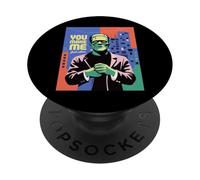 Mostro divertente che dice che mi fai sentire vivo umorismo donne uomini PopSockets PopGrip Adesivo