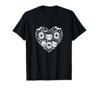 Mostro Mash Cuore Halloween Maglietta con Stampa Grafica Economica
