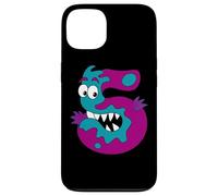 Mostro Numero Cinque Cartone Animato Divertente Custodia per iPhone 13