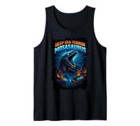 Mostro predatore di Creatura oceanica Mosasaurus del terrore del Mare Profondo Canotta