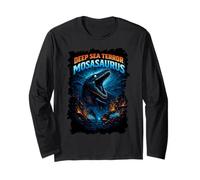 Mostro predatore di Creatura oceanica Mosasaurus del terrore del Mare Profondo Maglia a Manica
