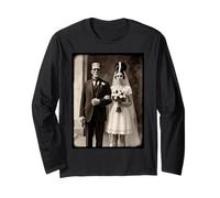 Mostro Sposa e Sposo spettrale Matrimonio Festa di Halloween Maglia a Manica