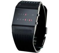 MostroMania - Orologio da Polso Binario con LED - Tempo in Formato Binario - Orologio con Ore e Minuti - Pila Inclusa - Accessorio Ad Hoc per Matematici - Idea Regalo di Natale - Regali Originali