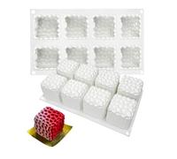 mostsom Stampi a nido d'ape in silicone antiaderente, a forma di coniglio, per biscotti fai da te, rosa, cioccolato, gelatina, caramelle, biscotti (29,5 x 17,3 x 6,1 cm)