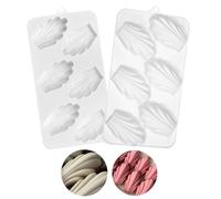 mostsom Stampi in silicone per cioccolatini a forma di fiore di neve, confezione regalo, stampo per madeleine, stampo in silicone fai da te per caramelle (F_22,5 x 11,9 x 1,8 cm)