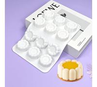 mostsom - Stampi in silicone per mousse, stampi 3D con bordo floreale cilindrico, stampo in silicone per cottura fai-da-te, mousse, pasticceria, stampo per fondente, strumenti per la decorazione di