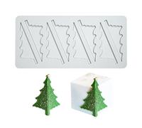 mostsom Stampo in pizzo in silicone goffrato per cupcake, decorazione di torte, tappetino da spremere fondente, stampo per spremere fondente per zucchero e artigianato (D_Chirsmas Tree)