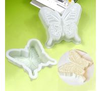mostsom Stampo in silicone 3D a forma di farfalla, per mousse, dessert, budino, cioccolato, decorazione torte nuziali, utensili da forno (A_ farfalla)