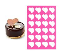 mostsom Stampo in Silicone 3D per Pizzo Svuotato, Forma Cuore d'Amore, Eccellente per Decorazione di Torte, Tappetino per Pizzo, Grado Artigianale, Stampo 3D per Pasticceria, Stampo per Zucchero e