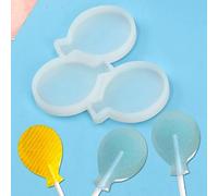 mostsom Stampo in silicone per lecca-lecca a forma di palloncino, stampo in silicone per torte al cioccolato, strumenti per la decorazione di torte, 2 pezzi (palloncino F_)