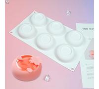 mostsom Stampo in silicone per mousse, forma rotonda, stampo per mousse, stampo per torte in silicone, strumento da forno per dessert (A_ rotondo)