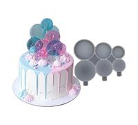 mostsom Stampo rotondo in silicone per lecca-lecca, senza bastoncino, 2 pezzi, stampo fai da te per lecca-lecca Reposteria Y Pasteleria Accesorios (A_ rotondo)