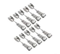 MoSundi 10 pulegge e morsetti in acciaio inossidabile 304 resistenti per vela ombreggiante, funi metalliche < 4 mm, diametro esterno del tubo 15-25 mm, kit hardware per tettoia da giardino (10 pezzi)