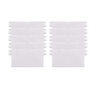 MoSundi 10 stecche di ricambio per tende veneziane verticali, per stecche da 89 mm/127 mm, piastre di base in plastica bianca per tende da finestra