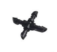 MoSundi 50 connettori spinati a 4 vie da 4 mm per irrigazione da giardino, per tubi dell'acqua in PP, tubi ID da 4 mm in serre e sistemi paesaggistici