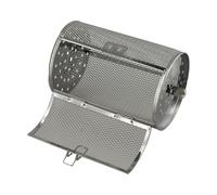 MoSundi Accessori per friggitrice ad aria, cestino per friggitrice ad aria, per modelli da 15 l, 22 l, 24 l, tamburo per girarrosto, accessorio per cottura alla griglia, colore argento, 18 x 12 x 12
