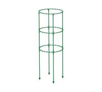 MoSundi Anello e asta di supporto per piante da giardino in altezza regolabile con design modulare ad incastro, per la cura delle piante rampicanti e la protezione degli steli (55 cm)