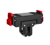 MoSundi Base magnetica a sgancio rapido per DJI Action 3 4 5 Pro per osmo 360 - Adattatore per supporto telefono a scambio rapido per Live View Nero 4,3x3x1,8 cm