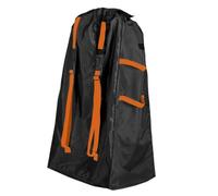 MoSundi Borsa da viaggio per passeggino per seggiolino auto, 119 x 61 x 45 cm, materiale Oxford 420D con cinghie e maniglia, pieghevole, per aerei e transiti, arancione