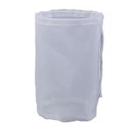 MoSundi Borsa per scorie in nylon bianco, 30 x 45 cm, con coulisse, per acquario, laghetto, acqua e uso in cucina (300 maglie)