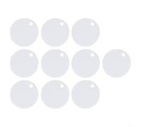 MoSundi Copri-cerniere per sedile WC, in plastica bianca, antiruggine, decorativo, impermeabile, per sanitari, cerniere di fissaggio (65 mm)