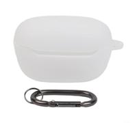 MoSundi Custodia protettiva in silicone per auricolari JBL Endurance Race 2, resistente agli urti, impermeabile, protezione per cuffie sportive, multicolore (bianco)