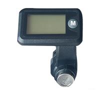 MoSundi Display LCD 36-72 V per E-for bici e scooter, cavo da 170 cm con blocco chiave, tensione per contatore, contachilometri, indicatore di quantità elettrica, nero