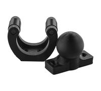 MoSundi Fermaporta con cuscinetto a sfera, per casa e posto di lavoro, design portatile, 6,5 x 5 cm, riduzione del rumore, anti-collisione, nero, 1 paio