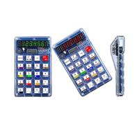 MoSundi Kit calcolatrice fai da te con 51 microcontroller, display a LED a 7 cifre, set di pratica di saldatura per apprendimento elettronico, conversione aritmetica e esagonale, rosso