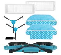 MoSundi Kit di 8 pezzi di ricambio per aspirapolvere Cecotec per Conga 3290, 3390, 3490, 3590, 3690, 3790, 3890, include 1 spazzola a rullo, 2 spazzole laterali, 2 filtri, 2 stracci per mocio, 1