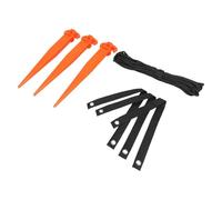 MoSundi Kit di ancoraggio per piante giovani alberi, pali e supporti per alberi da 30,5 cm con cinghie e corda, picchetti da giardino per raddrizzare alberelli pendenti, confezione da 3 ancoraggi in