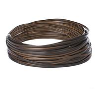 MoSundi Kit di riparazione per mobili fai da te in rattan sintetico, canna piatta in polietilene da 8 mm, per progetti di restauro di sedie e divani da esterno (marrone)