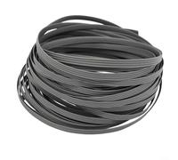 MoSundi Kit di riparazione per mobili fai da te in rattan sintetico, canna piatta in polietilene da 8 mm, per progetti di restauro di sedie e divani da esterno (grigio)